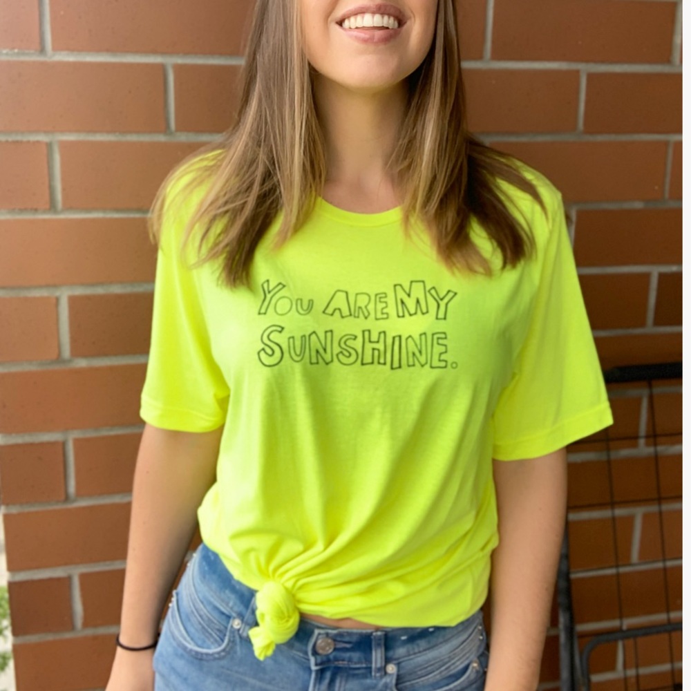 'You Are My Sunshine' Graphic Crew Neck Tee